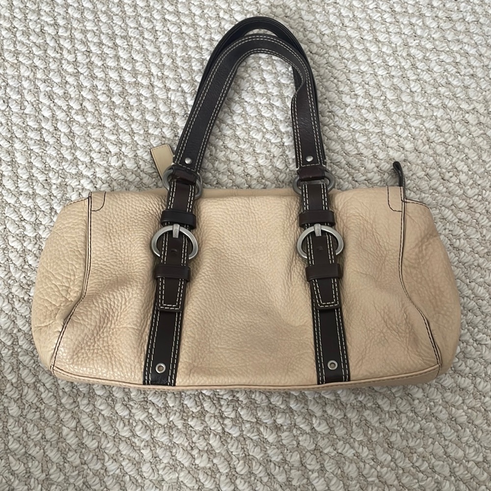 Vintage Tan and Brown Coach Purse